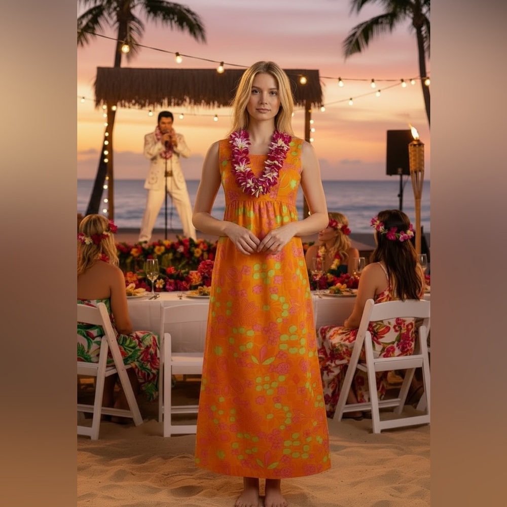 Vintage 70’s floral and butterfly dress!